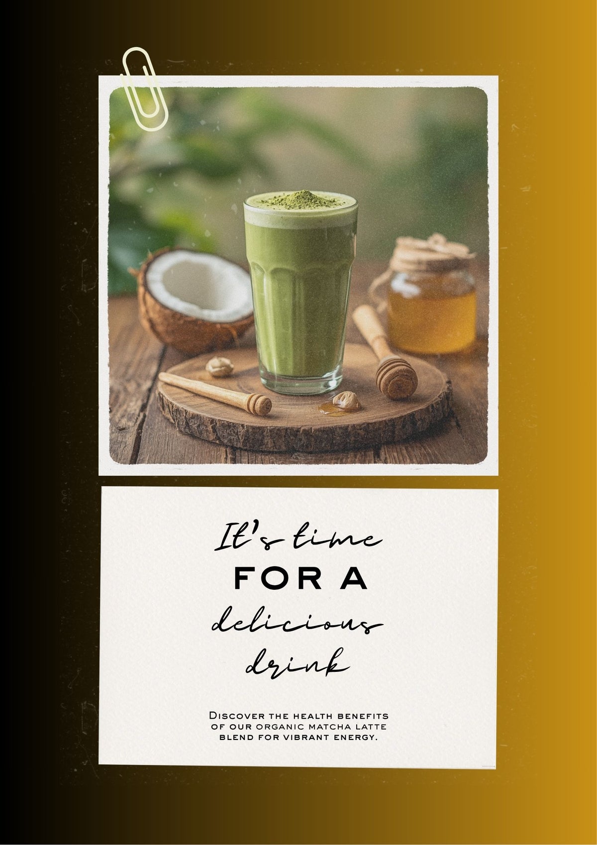 Vegan Vanilla Matcha Latte