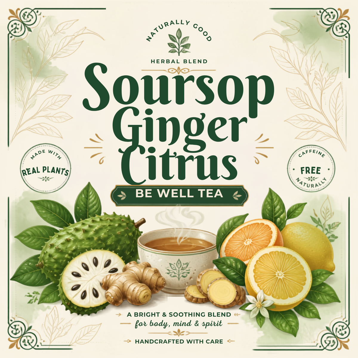Soursop Ginger Herbal Tea
